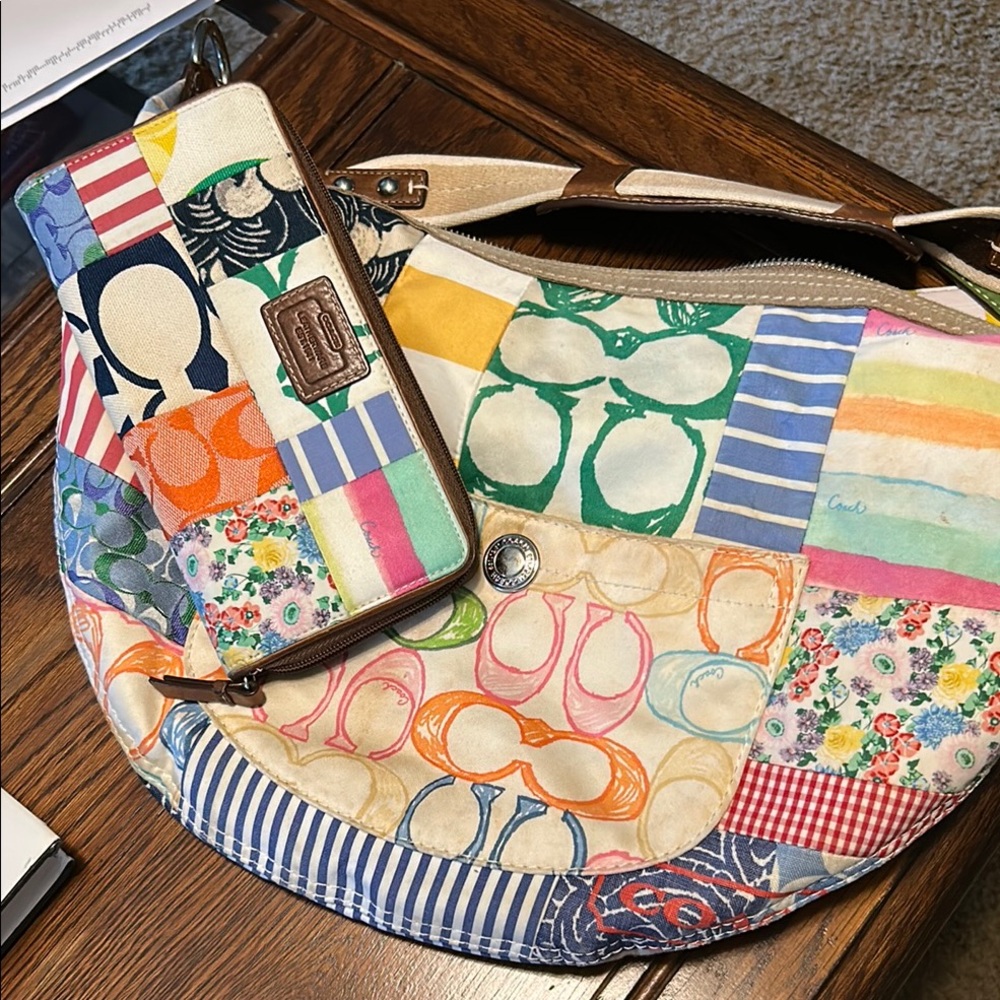 Coach Multicolor Patchwork Shoulder Bag - Picture 13 of 16